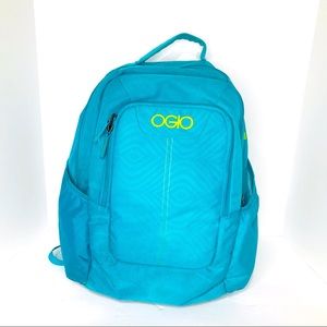 OGIO Operatrix 17” Laptop Computer Backpack Bag Teal Blue / Yellow